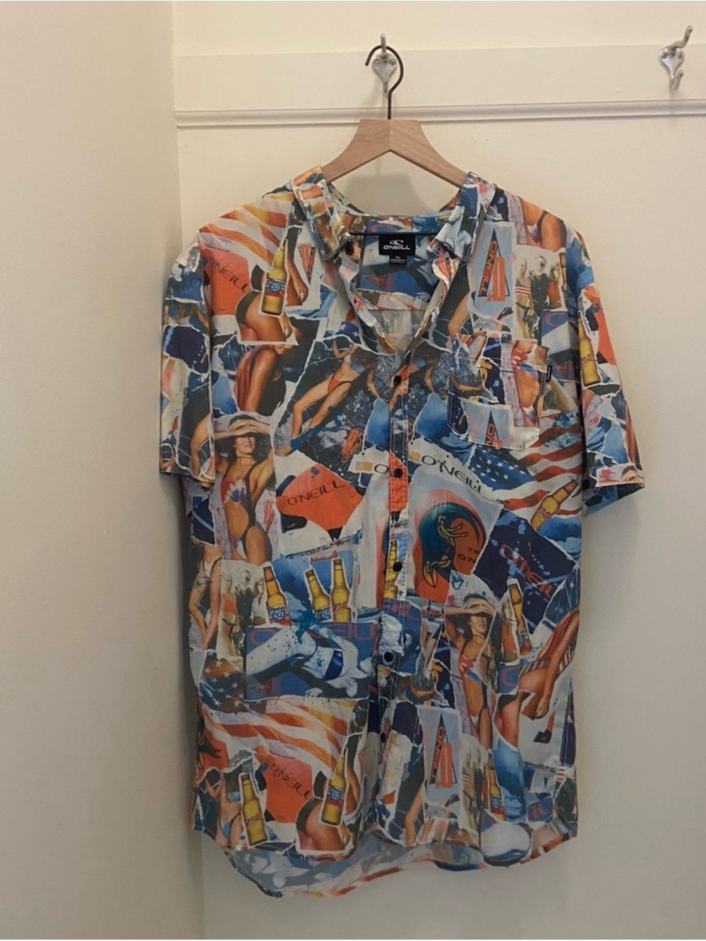 O'Neill Multicolor Short Sleeve Button-Down Camp Shirt